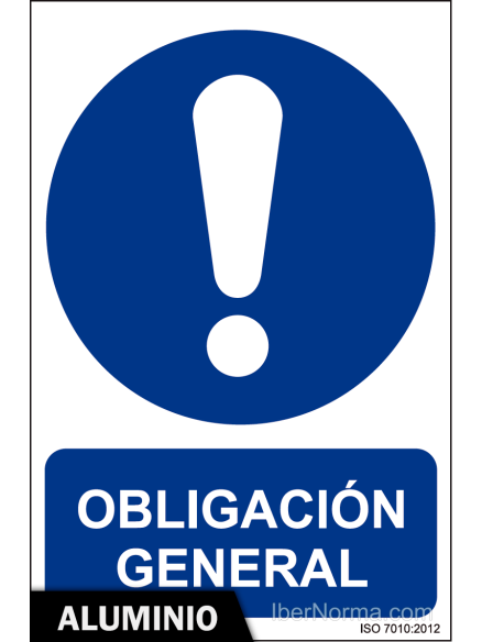Señal Aluminio - Obligación general - NMZ (Normaluz) Señal Aluminio - Obligación general - NMZ (Normaluz)