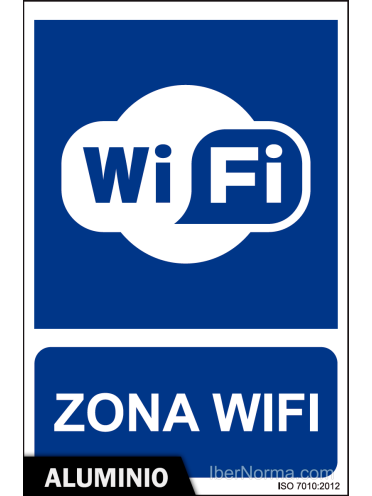 Señal Aluminio - Zona WiFi - NMZ (Normaluz)