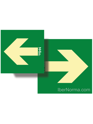 Señal Flecha Izquierda / Derecha - PVC - NMZ (Normaluz)