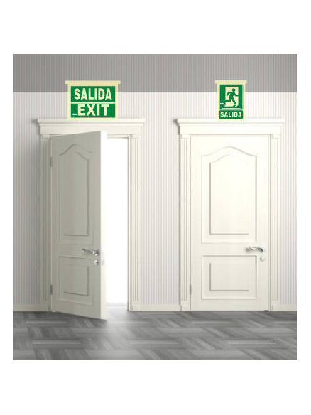 Soporte techo metacrilato banderola para señales - Varias medidas - NMZ