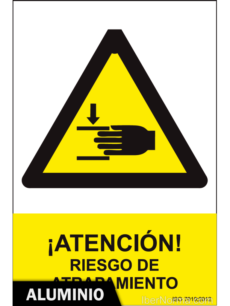 Se al Aluminio Atenci n Riesgo De Atrapamiento NMZ Normaluz 