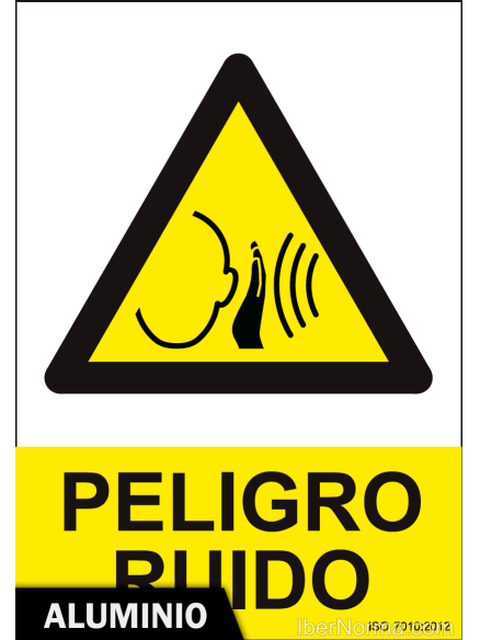 Señal Aluminio - Peligro ruido - NMZ (Normaluz)