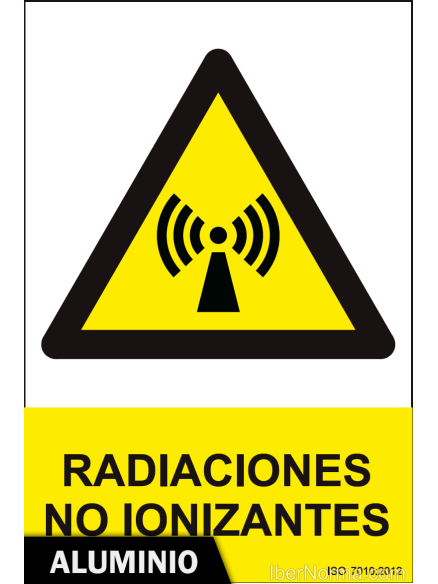 Señal Aluminio - Radiaciones no ionizantes - NMZ (Normaluz)