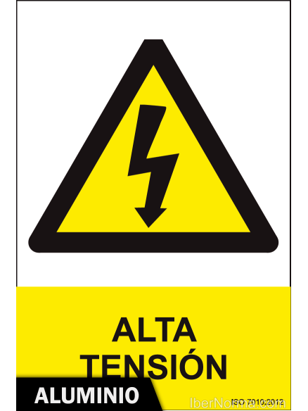 Señal Aluminio - Alta tensión - NMZ (Normaluz)