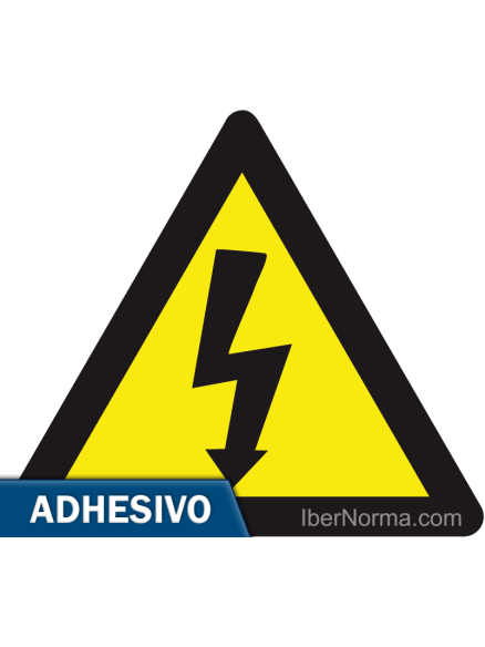 Cartel adhesivo - Triangulo con Rayo (Eléctrico) - NMZ (Normaluz) Cartel adhesivo - Triangulo con Rayo (Eléctrico) - NMZ (Normaluz)