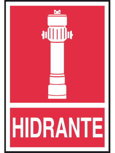 Señal Hidrante - 30x42cm Clase B PVC - Cofan