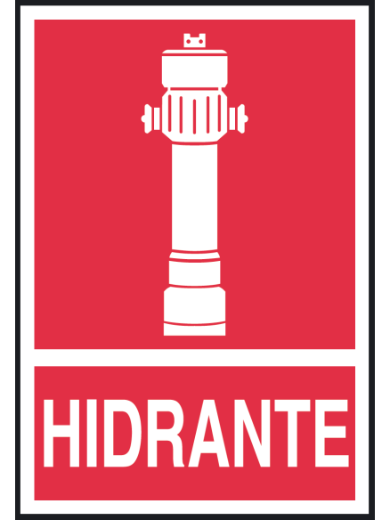 Señal Hidrante - 30x42cm Clase B PVC - Cofan