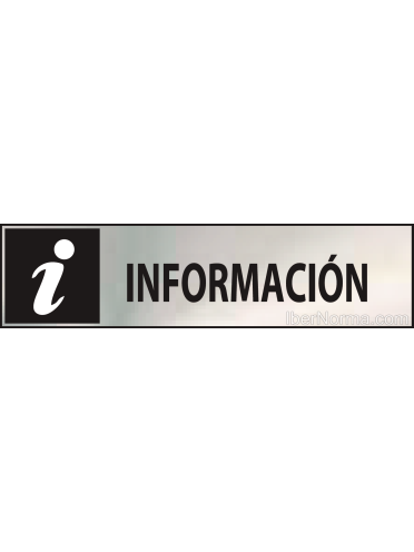 Cartel Información - Acero Inoxidable - NMZ (Normaluz)