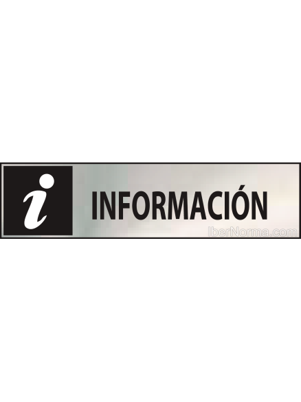 Cartel Información - Acero Inoxidable - NMZ (Normaluz)