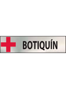 Cartel Botiquín - Acero Inoxidable - NMZ (Normaluz)